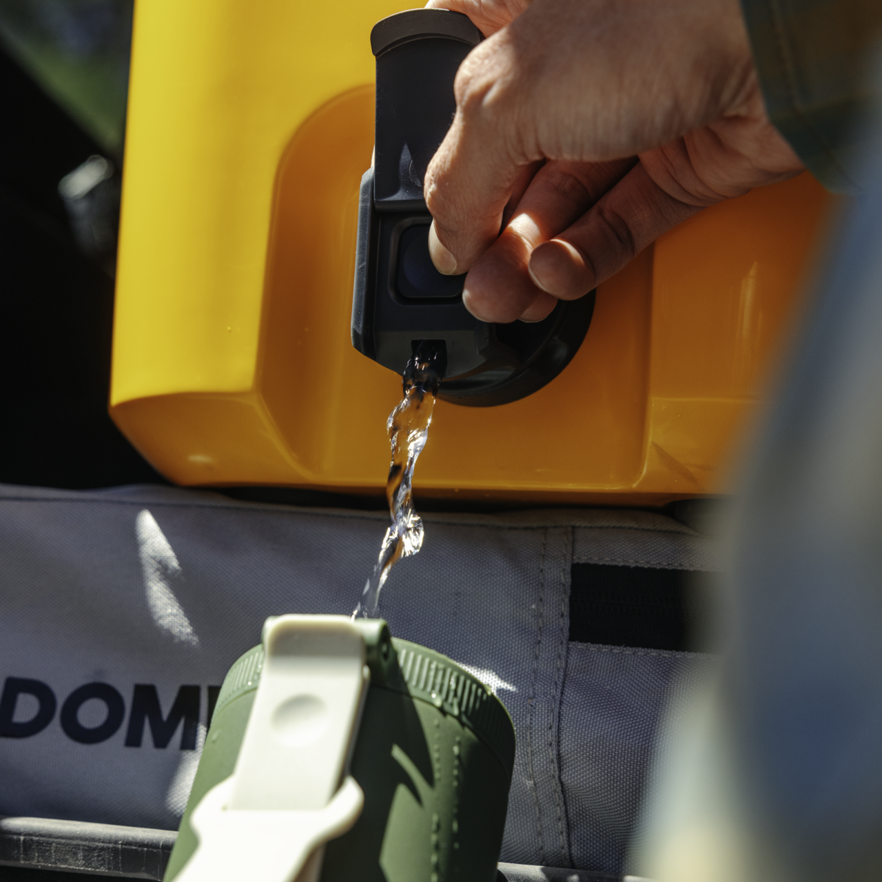 Doubles as a water cooler